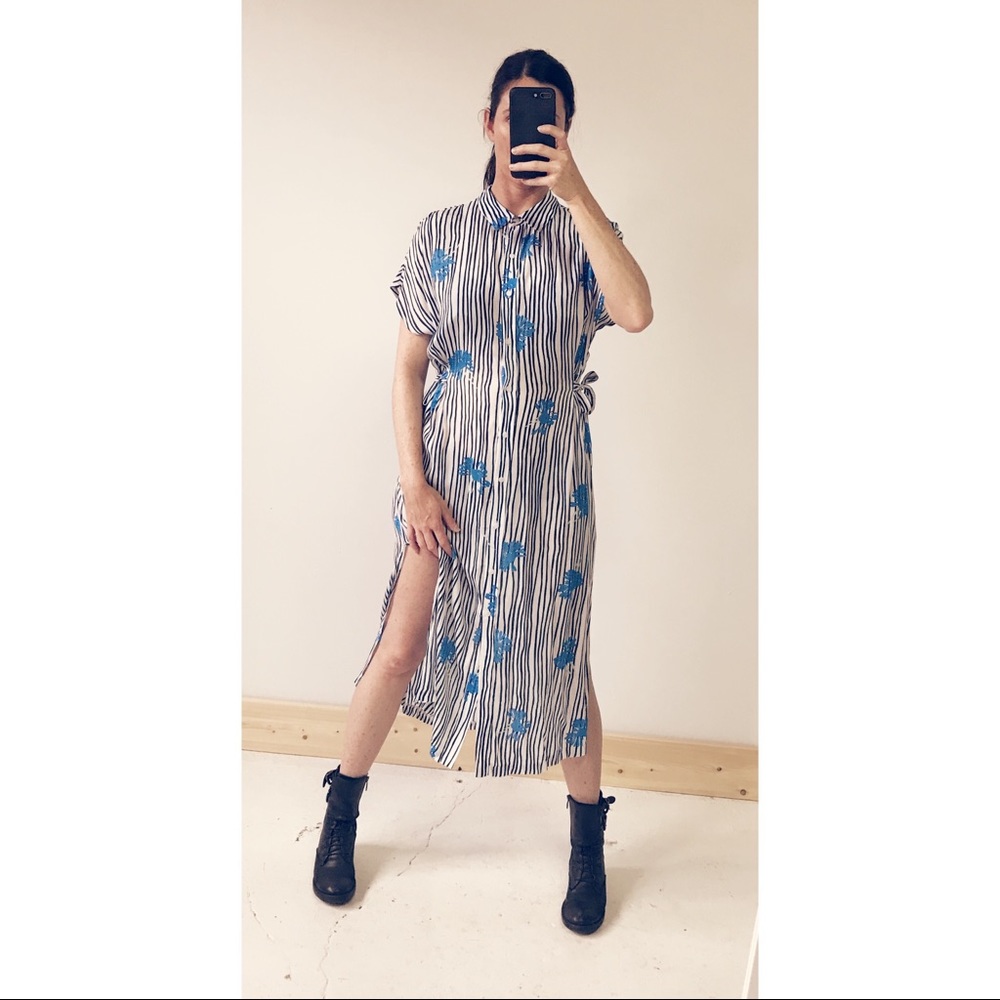 NWT Bimba Y Lola Dress with Side Slits & Pockets!